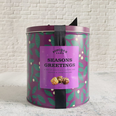 Season's Greetings Popcorn Gift Tin