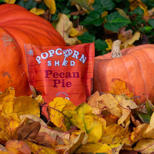 Popcorn Shed's Autumn Popcorn Collection. Pictured: Peanut Butter and Pecan Pie Popcorn.
