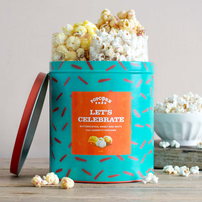 Gourmet popcorn gift tins: a luxury gourmet treat