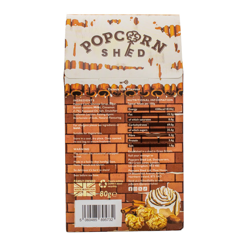 Cinnamon Roll Popcorn Shed