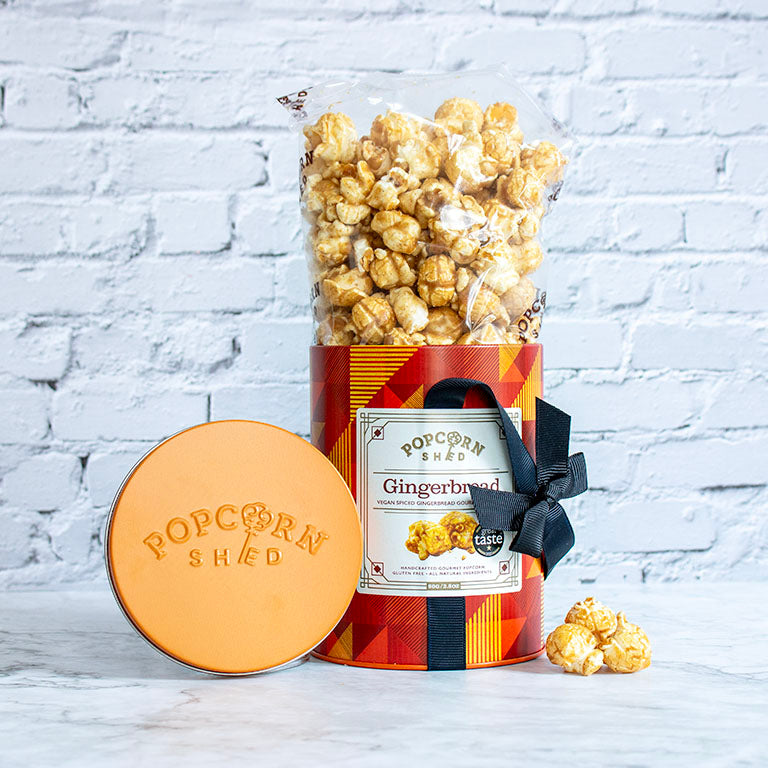 Gingerbread Popcorn Mini Gift Tin