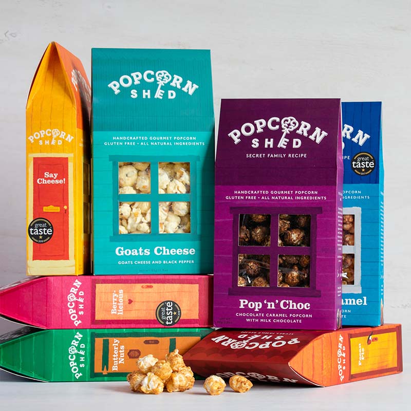 Build your perfect snack hamper with Popcorn Shed's custom bundle builder