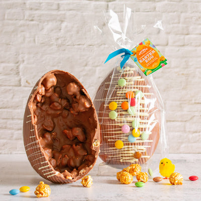 Chocolate Popcorn Easter Egg - Popcorn Shed