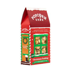 Christmas Pudding Popcorn Shed