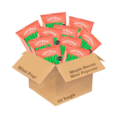Mini Pop!® Maple Bacon - Case of 10 x Sharing Bags - Popcorn Shed