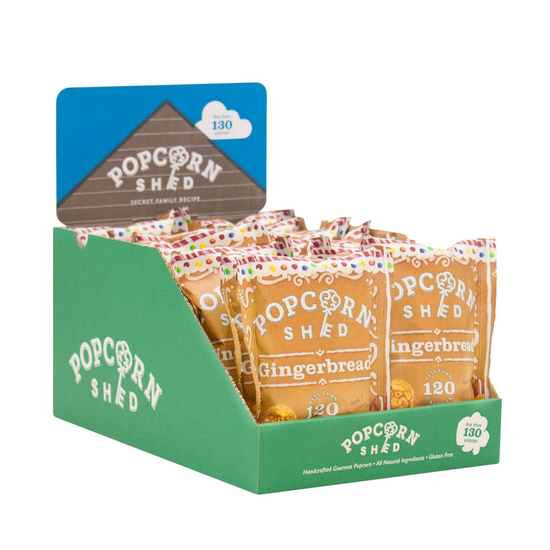 Gingerbread Popcorn Snack Packs (NEW) - Popcorn Shed