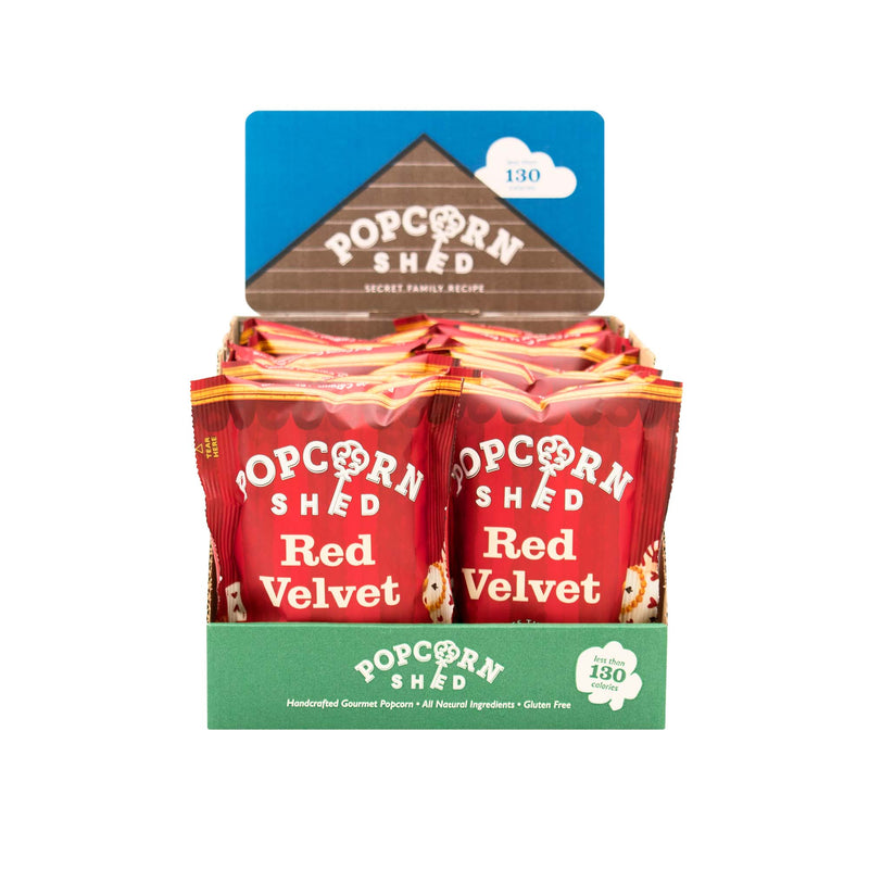 Red Velvet Popcorn Snack Packs (NEW) - Popcorn Shed