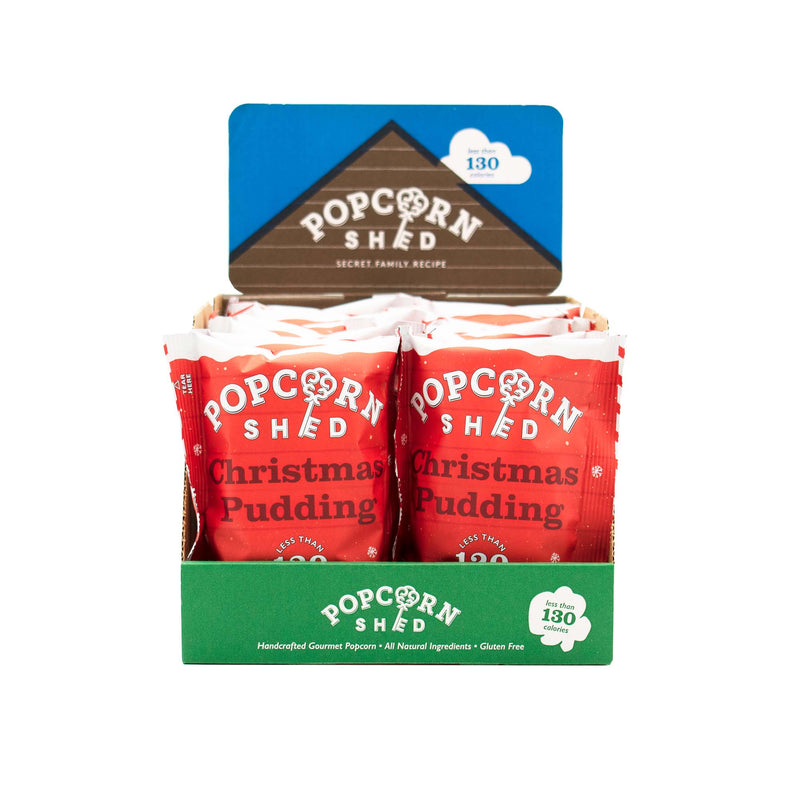 Christmas Pudding Popcorn Snack Packs | Vegan Treats | Popcorn Shed