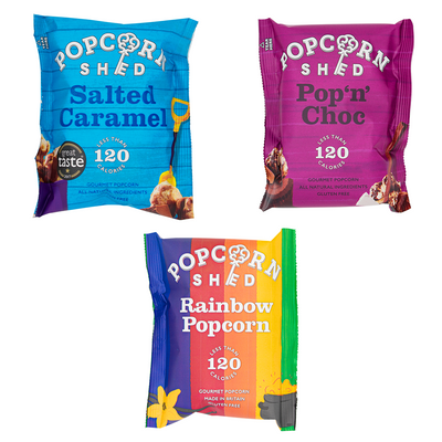 Perkbox Gourmet Popcorn Snack Pack Bundle - Popcorn Shed