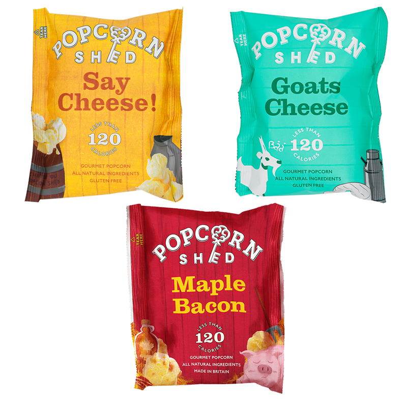 Perkbox Gourmet Popcorn Snack Pack Bundle - Popcorn Shed