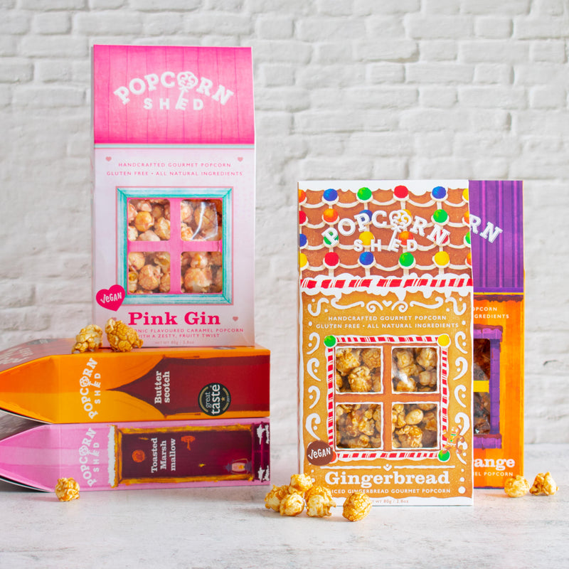 Vegan Gourmet Popcorn Selection - 5 Popcorn Sheds - Popcorn Shed