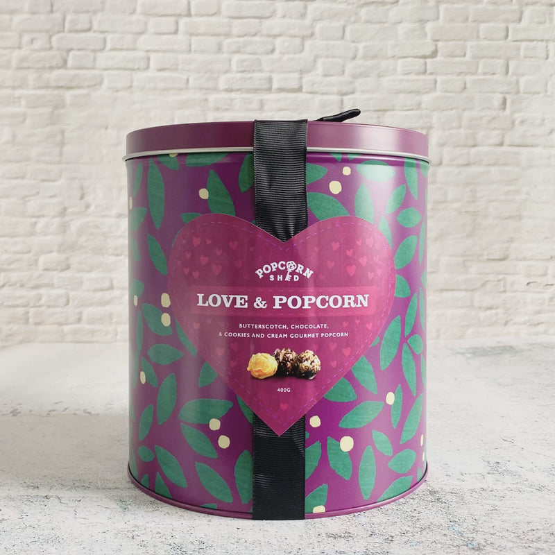 Love & Popcorn Gourmet Gift Tin