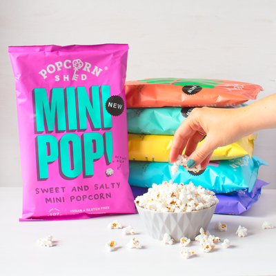 Mini Pop!® Super Popcorn Sharing Selection - 6 Vegan Flavours - Popcorn Shed
