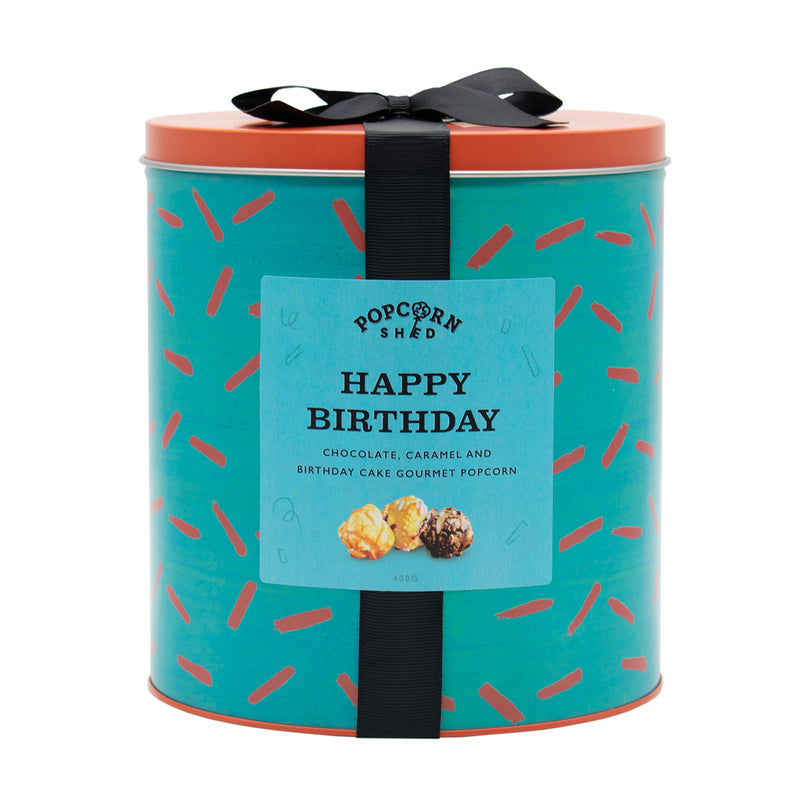 Happy Birthday Popcorn Gift Tin - Popcorn Shed