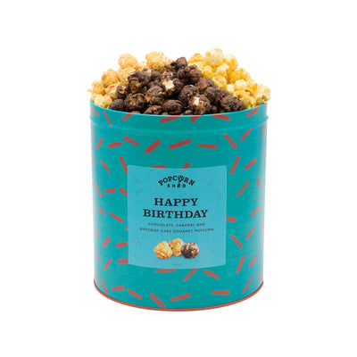 Happy Birthday Popcorn Gift Tin - Popcorn Shed