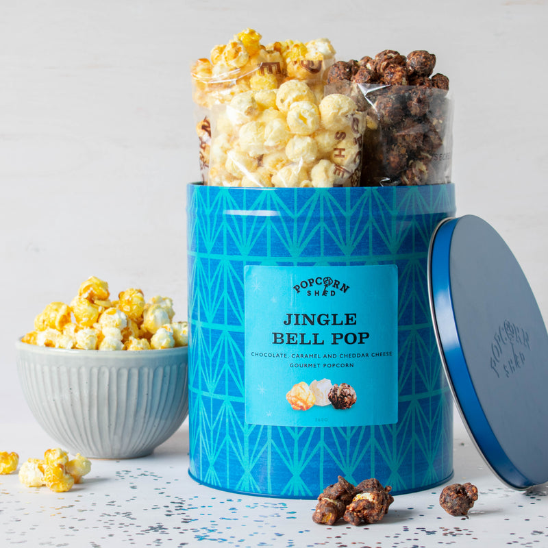 Jingle Bell Pop Popcorn Gift Tin - Popcorn Shed