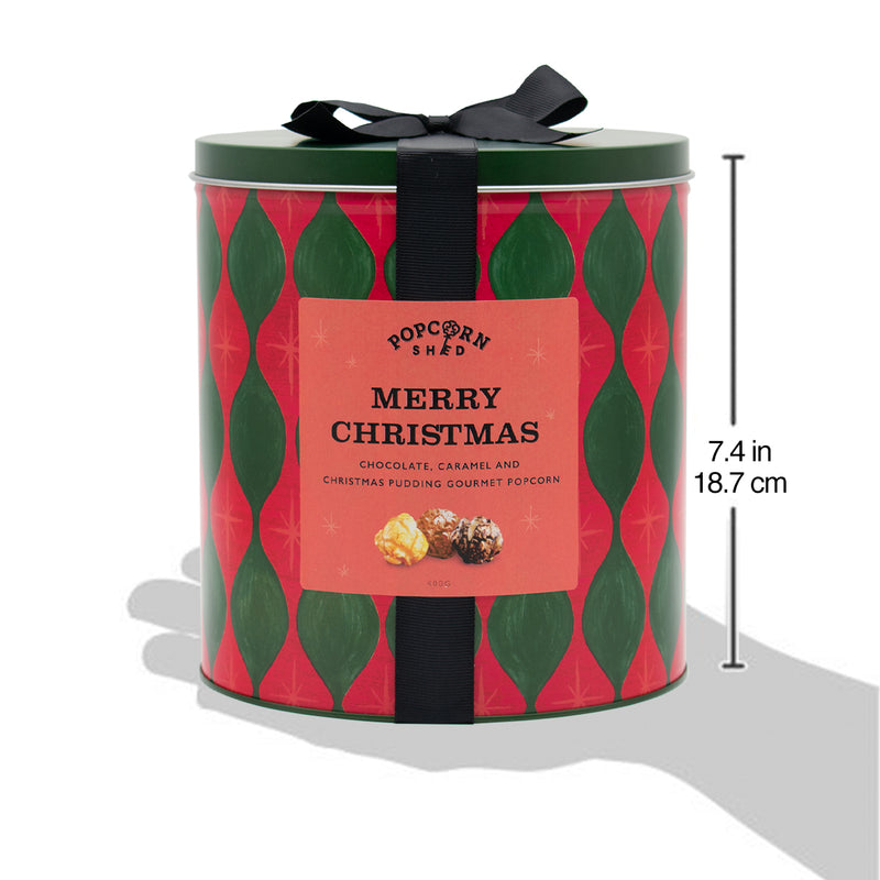 Merry Christmas Popcorn Gift Tin - Popcorn Shed