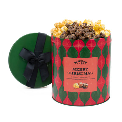 Merry Christmas Popcorn Gift Tin - Popcorn Shed