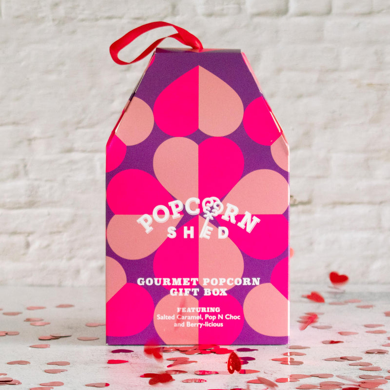 Pink Gourmet Popcorn Gift Box - Popcorn Shed