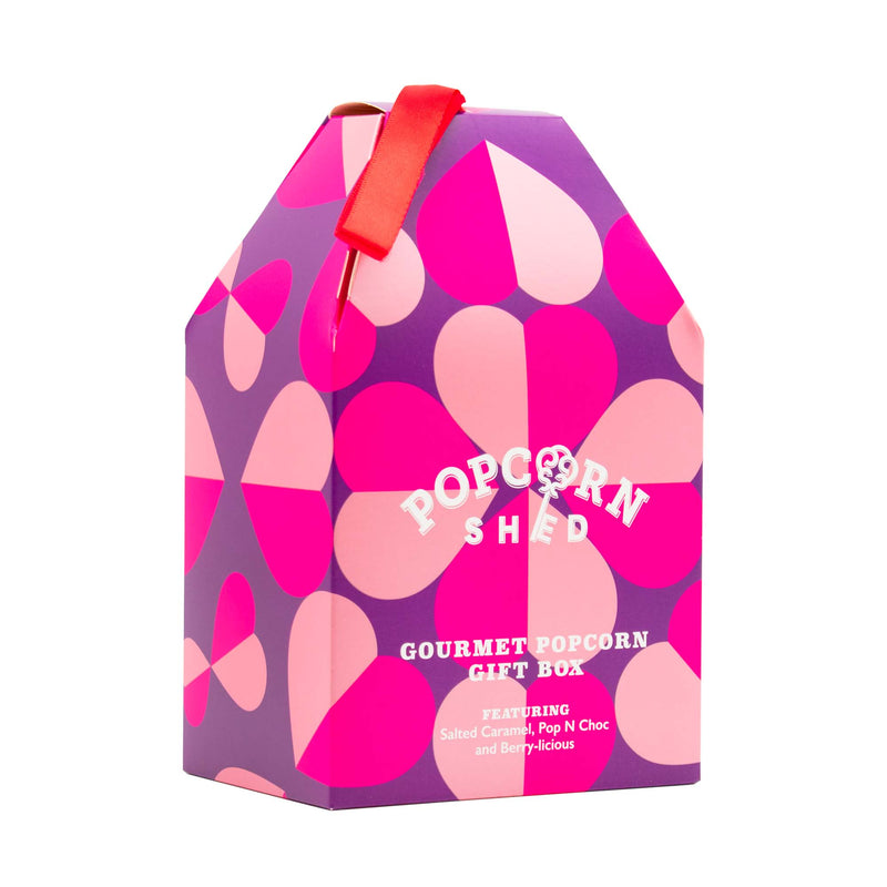 Pink Gourmet Popcorn Gift Box - Popcorn Shed