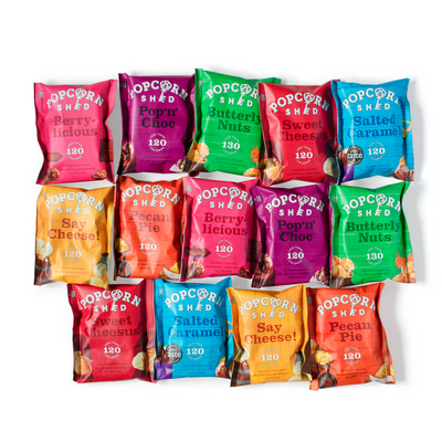 Party Pack - Variety Pack containing 14 x individual bags - Popcorn Shed