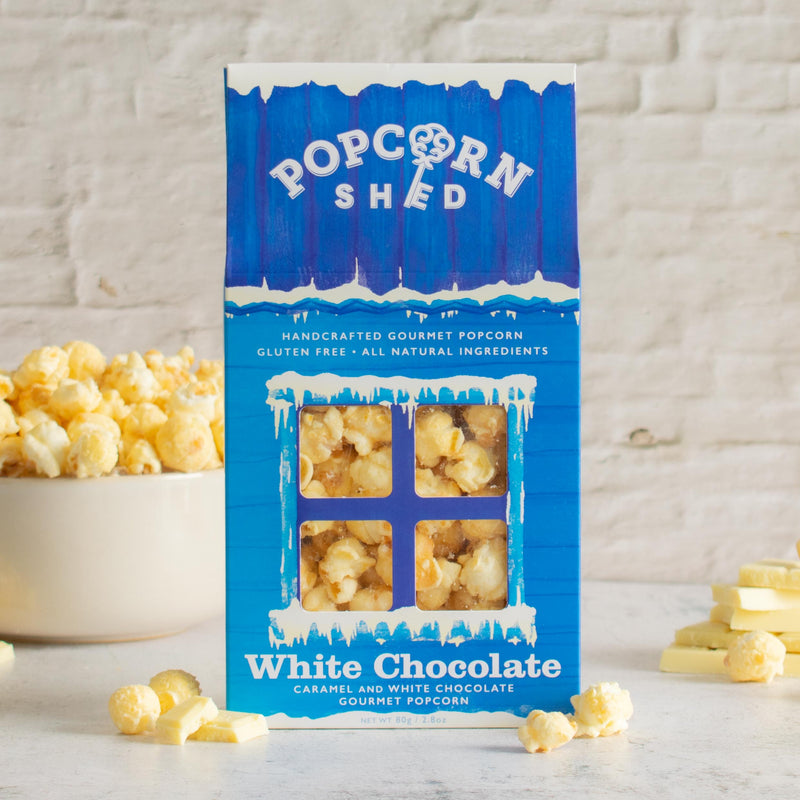 White Chocolate Popcorn Shed - Popcorn Shed