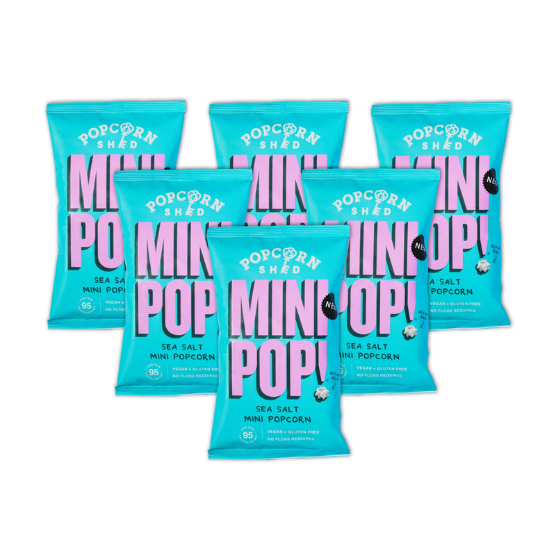 Mini Pop!® Sea Salted - 6 x Single Serve Bags - Popcorn Shed