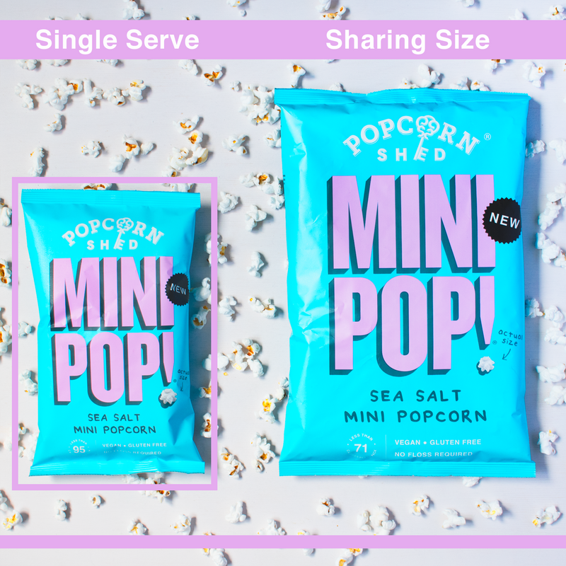 Sea Salted Mini Pop!® Vegan Mini Popcorn - Popcorn Shed