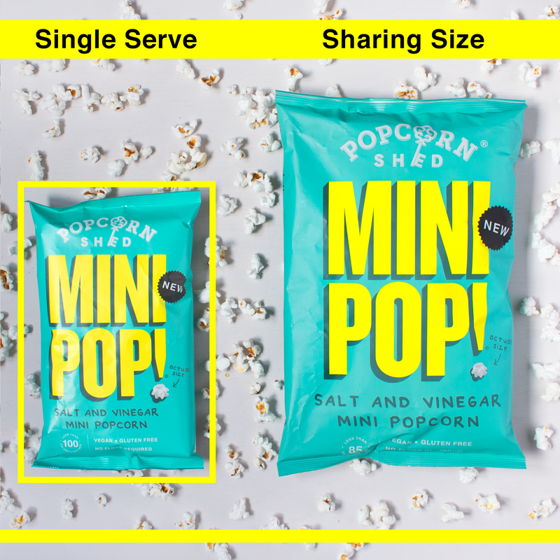 Salt and Vinegar Mini Pop!® Vegan Mini Popcorn - Popcorn Shed
