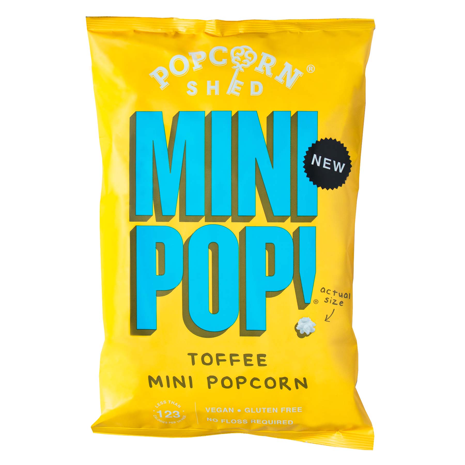 Mini Pop Packing Mini Pop!® Toffee | Case of 10 x Sharing Bags | Popcorn Shed