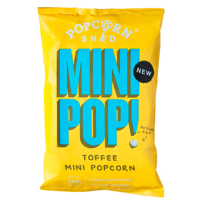 Mini Pop!® Toffee - Case of 10 x Sharing Bags - Popcorn Shed