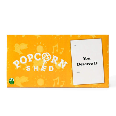 'You Deserve It' Vegan Gourmet Popcorn Letterbox Gift - Popcorn Shed