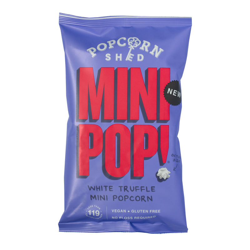 Mini Pop!® Vegan White Truffle Popcorn - Single Serve Bags - Popcorn Shed