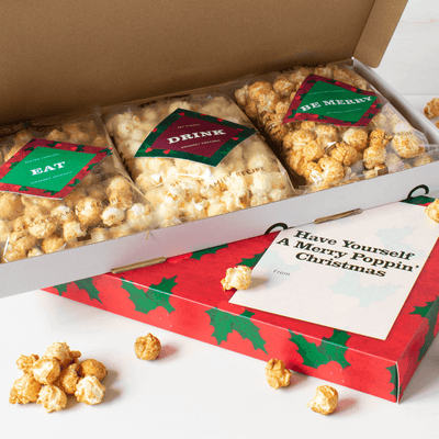 'Merry Christmas' Gourmet Popcorn Letterbox Gift - Popcorn Shed