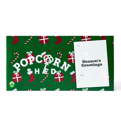 'Season's Greetings' Vegan Gourmet Popcorn Letterbox Gift - Popcorn Shed