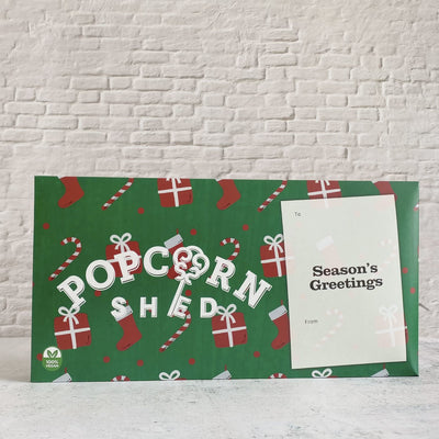 'Season's Greetings' Vegan Gourmet Popcorn Letterbox Gift
